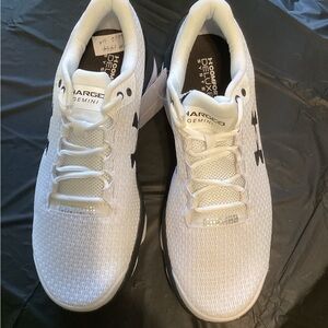 Under Armour Men’s Charged Gemini Running Shoes  Mesh White Size 12